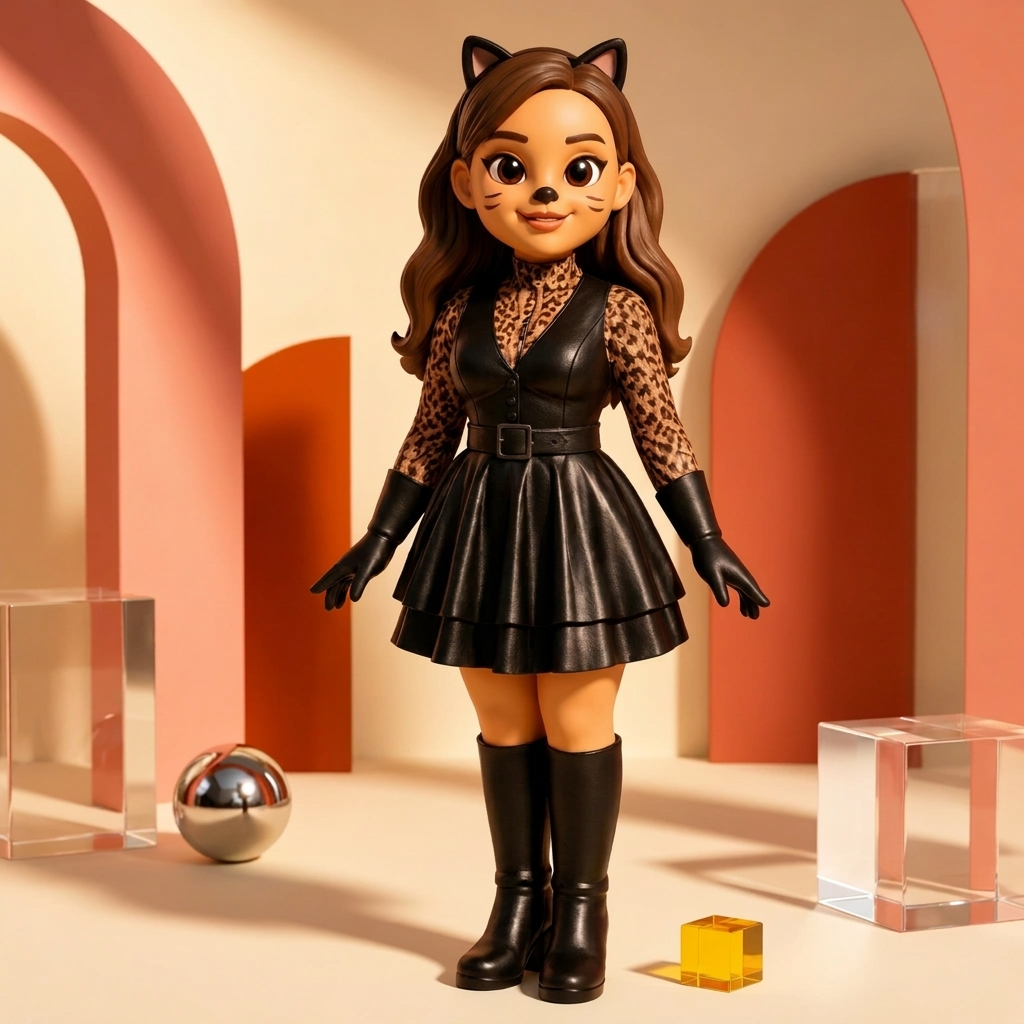 Pixar-style custom figure of Ayşe