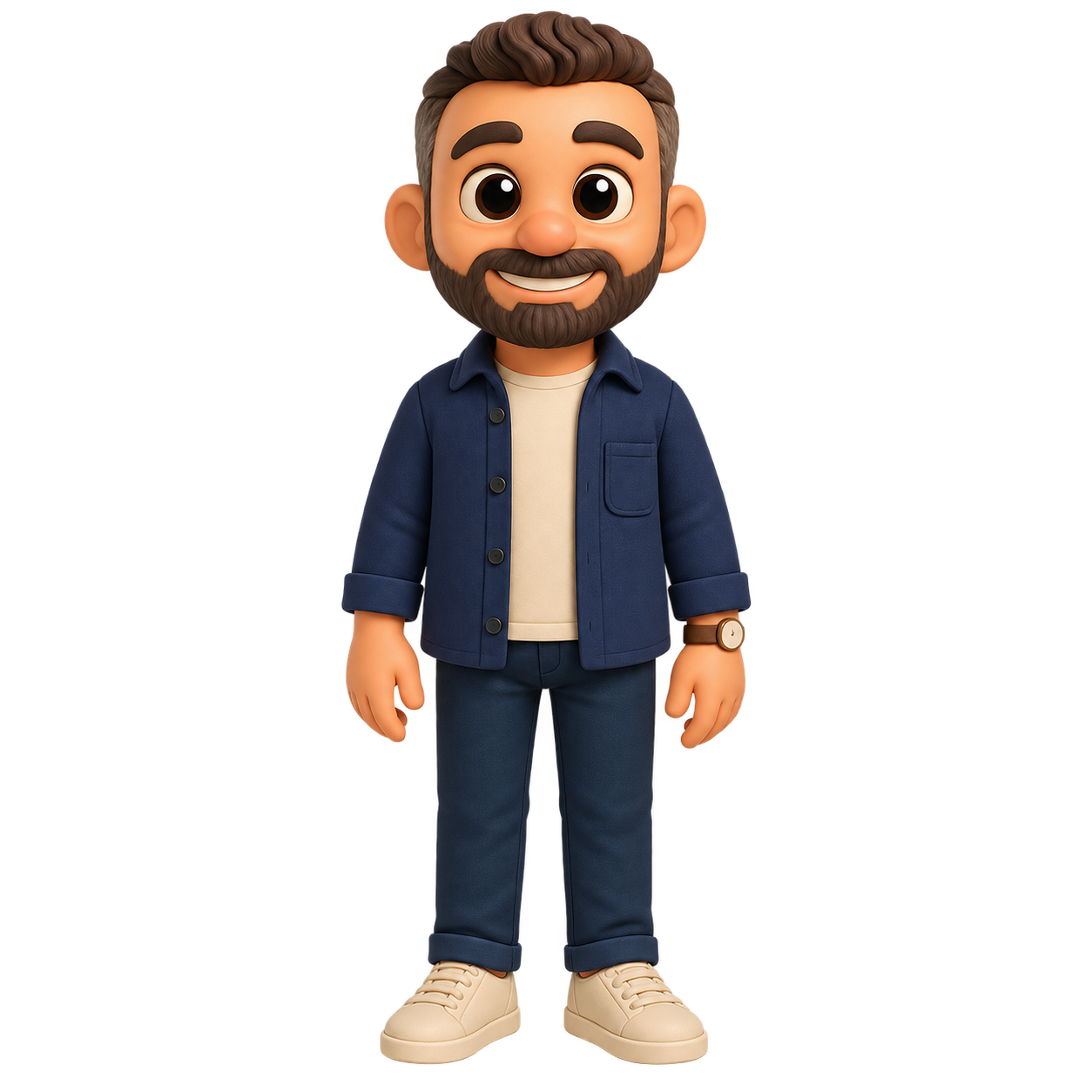 Pixar-style custom figure